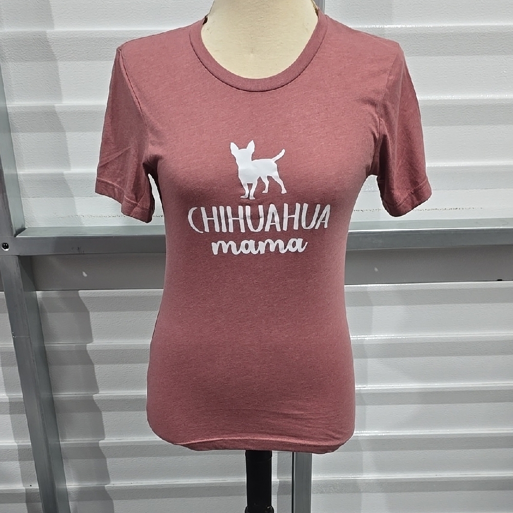 Bella Canvas Chihuahua Mama Tee - Mauve Size XS‎